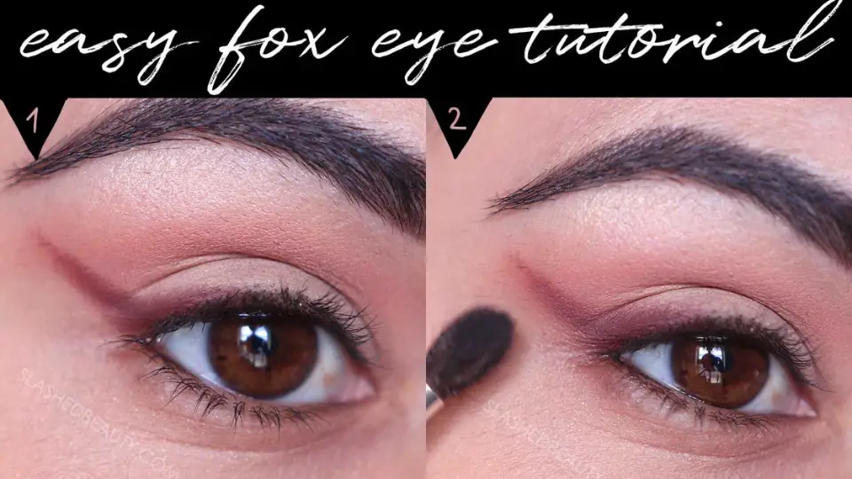 Fox Eye Makeup step by step